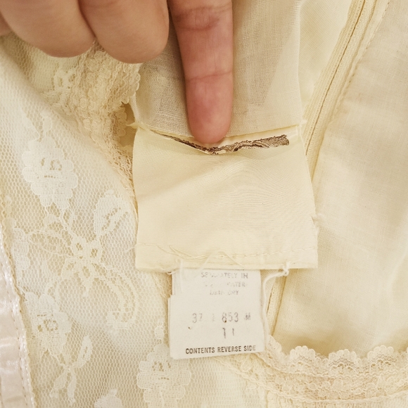 Gunne Sax Vintage 1970's Romantic Lace Cottagecore Prarie Wedding Dress - Picture 6 of 12